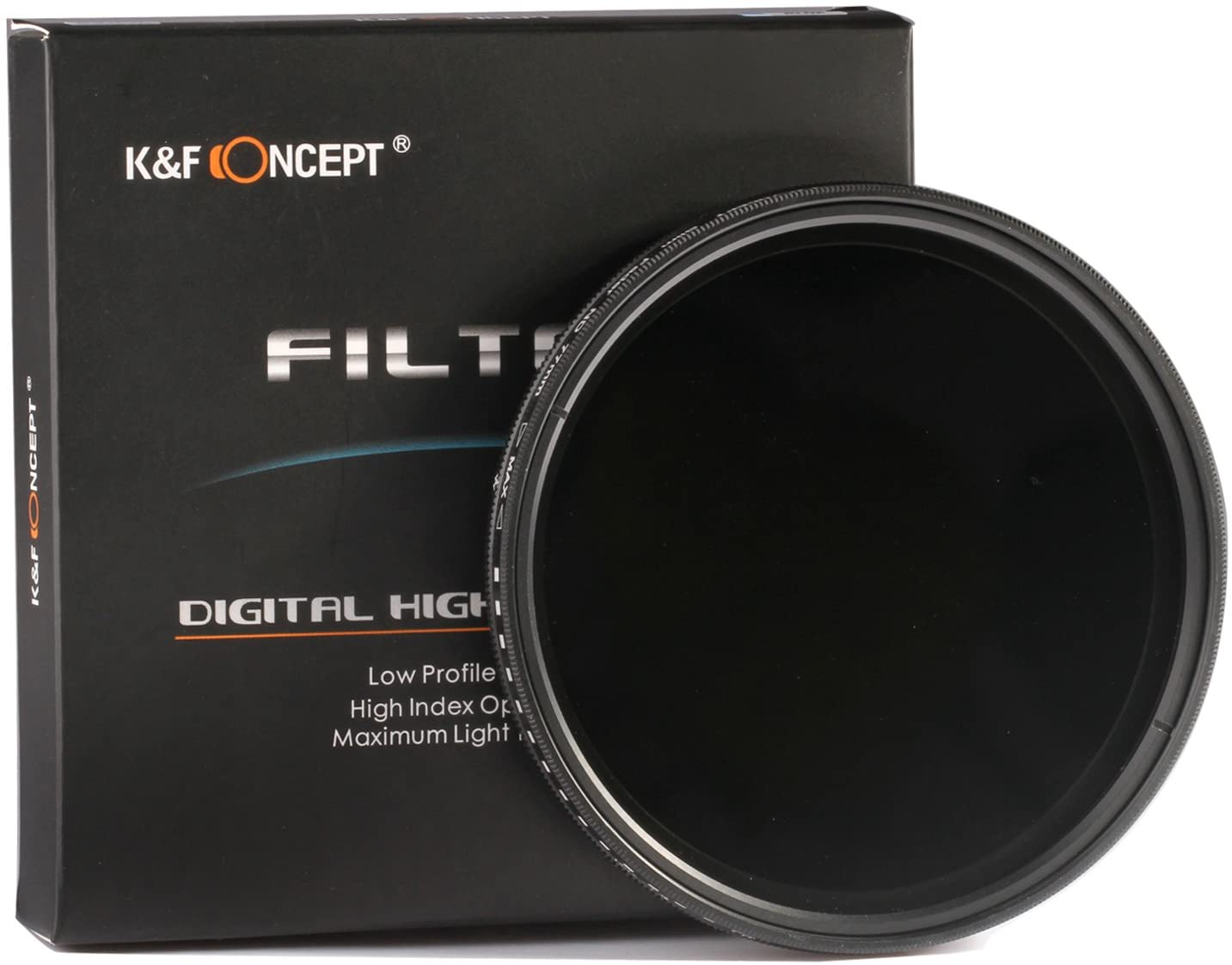 K&F CONCEPT 67mm ND2-400 Slim Variable ND Neutral Density Filter Adjustable Fader ND2 ND4 ND8 ND16 to ND400 Lens Filter + Microfiber Cleaning Cloth for DSLR Cameras (Nano-B Series)