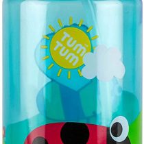TUM TUM Flip Top Kids Water Bottle With Straw, Tritan Toddler Water Bottle, 400ml, BPA Free (Bugs)