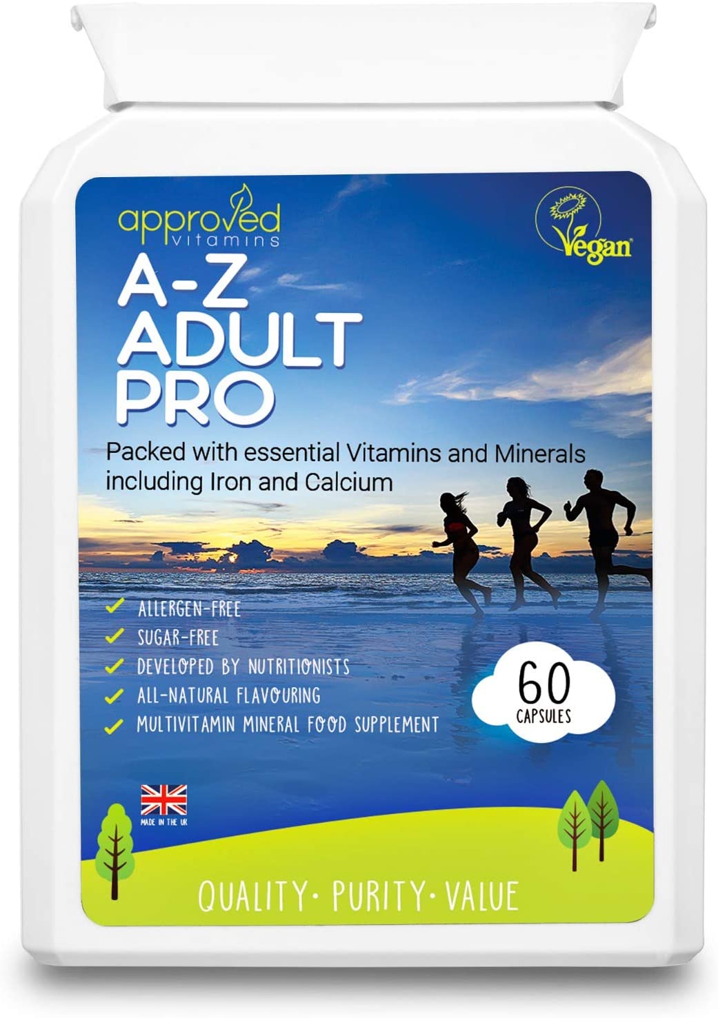 Adults Multivitamins & Minerals Vitamin C with Zinc, Iron & Calcium