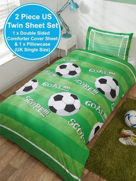 Goal Football Single Duvet Cover and Pillowcase Set - Image 2