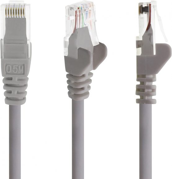 1aTTack - 0,5m - black - 1 piece - Ethernet Gigabit Lan network cable (RJ45) 1000Mbit/s patch cable UTP compatible with CAT.5 CAT.5e CAT.7 - Image 4