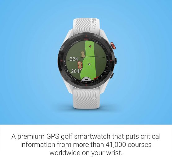 Garmin Approach S62, Premium Golf GPS Watch, Built-in Virtual Caddie, Mapping and Full Color Screen, White - Image 4