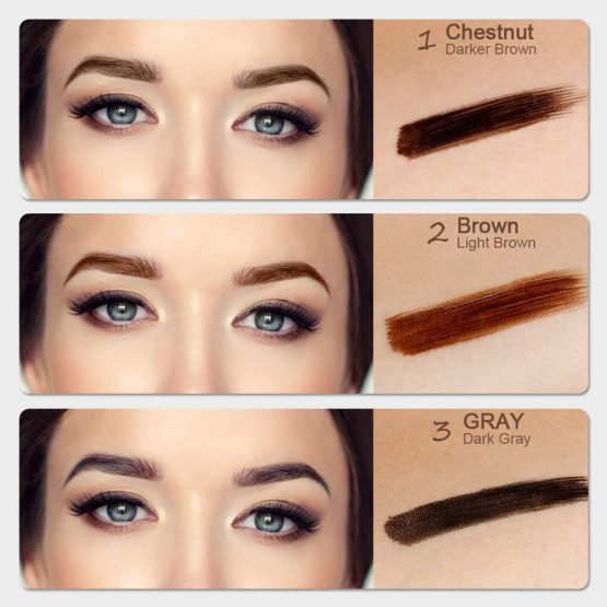 Eyebrow Pencil - Tattoo Eyebrow Pen with Fork Tip Long-lasting Waterproof Microblading Eyebrow Pen and Smudgeproof Brow Pen for Naturally Defined Eyebrows(Dark Brown) - Image 4
