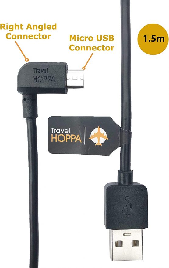 Cable Car Charger for Tomtom - Right Angle MICRO USB Cable 1.5m - In Car Charging & Data Sync PC USB Cable Lead - TomTom GO, GO Live, Rider, Start, Via Live & all MICRO USB devices - Image 2