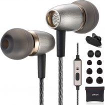 Betron AX3 Earphones Wired Headphones with Microphone In Ear Noise Isolating Earbuds 3.5 mm Jack Case Bass Driven Sound for iPhone iPad iPod Tablets Computers Laptops MP3 Players