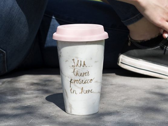 Creative Tops 5213682 Ava & I 'Sshh, There's Prosecco in Here' Travel Mug, 350 ml (12 fl oz), 10 x 10 x 15 cm - Image 2