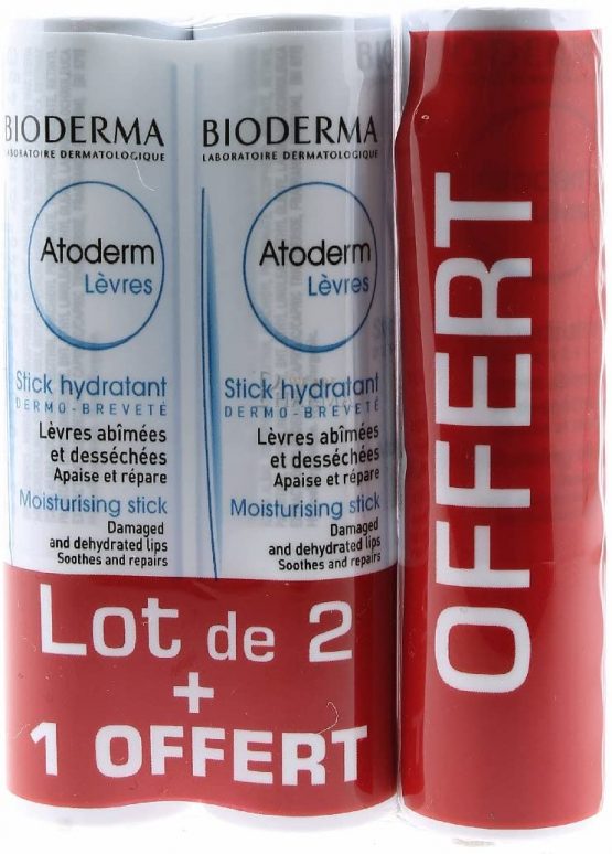 Bioderma Atoderm Lips Moisturising Stick x3