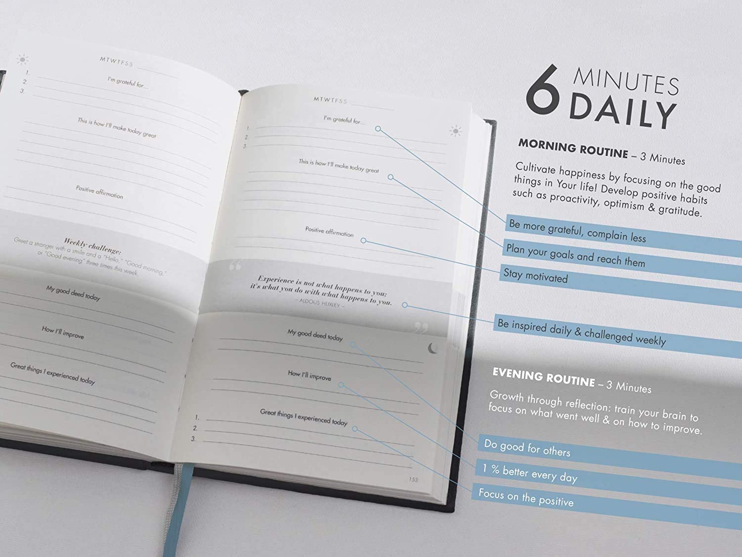 6-Minute Diary, 3-Million-Copy Bestseller Gratitude Journal for Men & Women - Image 4