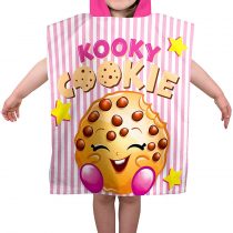 Shopkins Shopaholic' Kids Poncho, Cotton, Multi-Colour, Single