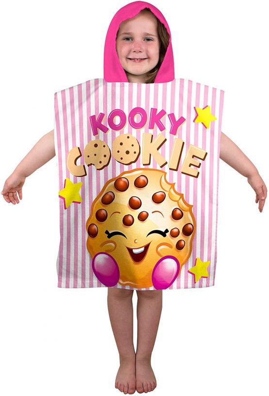 Shopkins Shopaholic' Kids Poncho, Cotton, Multi-Colour, Single