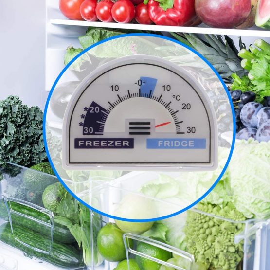 Fridge Thermometer or Freezer Thermometer Dial With Recommended Temperature Zones Cooler Chiller - Image 4