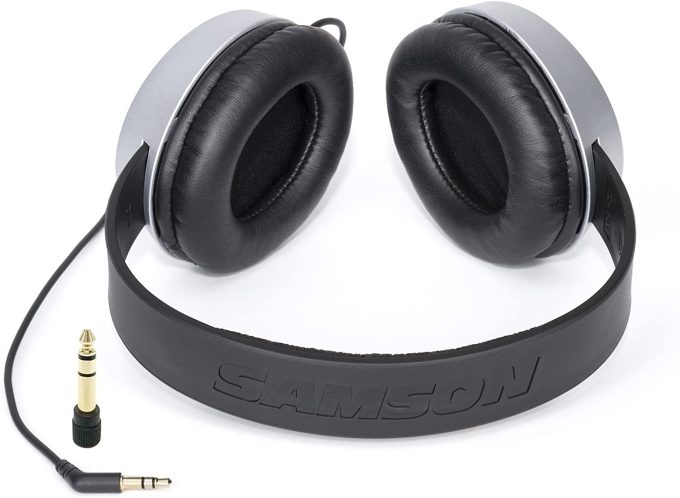 Samson SR550 Closed-Back over ear Studio Headphones, Black & Silver - Image 2