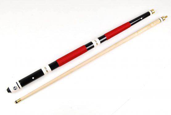 Jonny 8 Ball RED 4 Piece Hardwood Adjustable Cue & SOFT CASE - 4 x 11mm Tips - Image 3