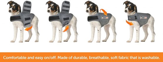 Thundershirt Anxiety Coat for Dog, L, Grey - Image 4