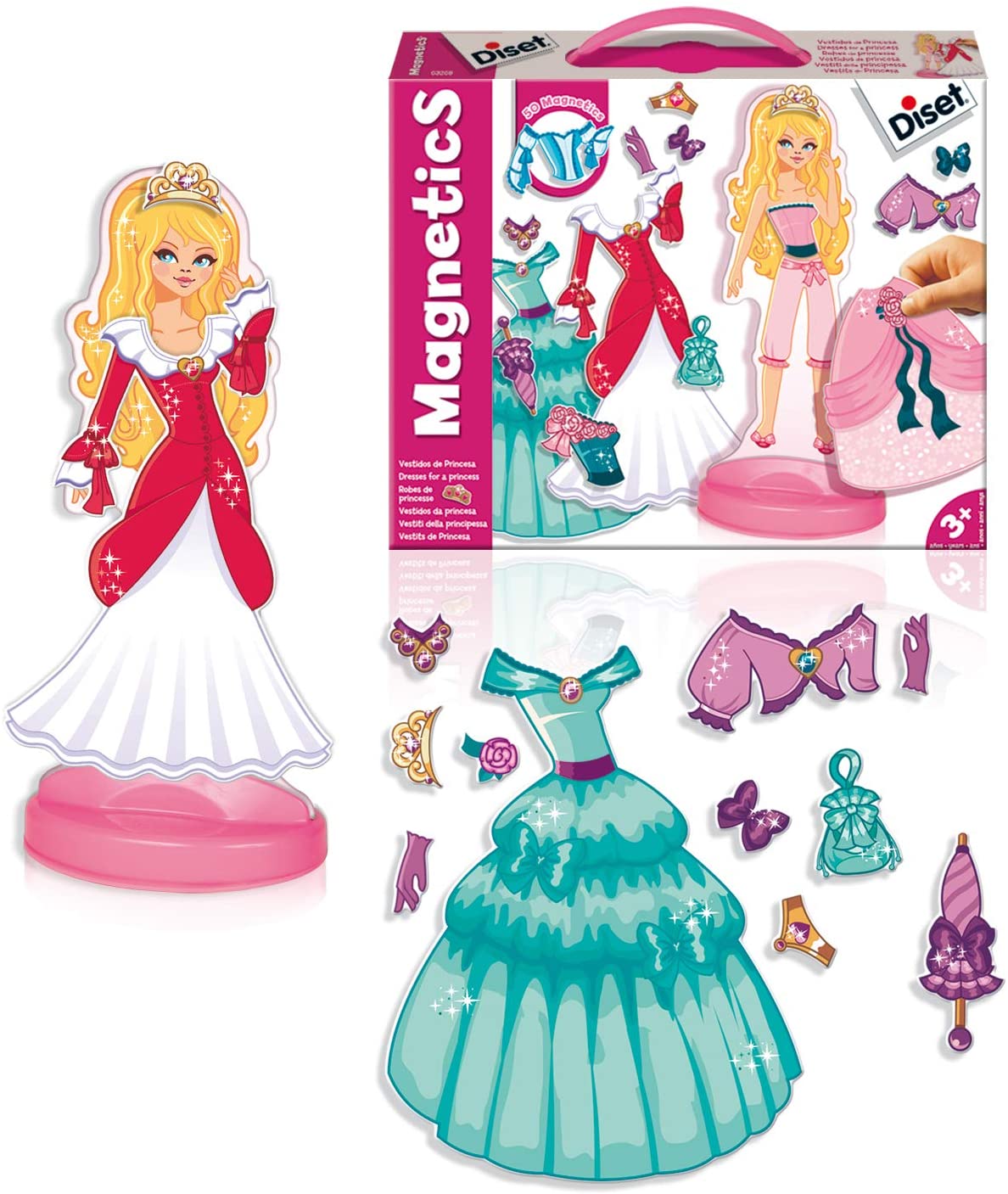 DISET VESTIDOS DE PRINCESA MAGNETICS, Andere, 33 x 26.5 x 5.3 cm