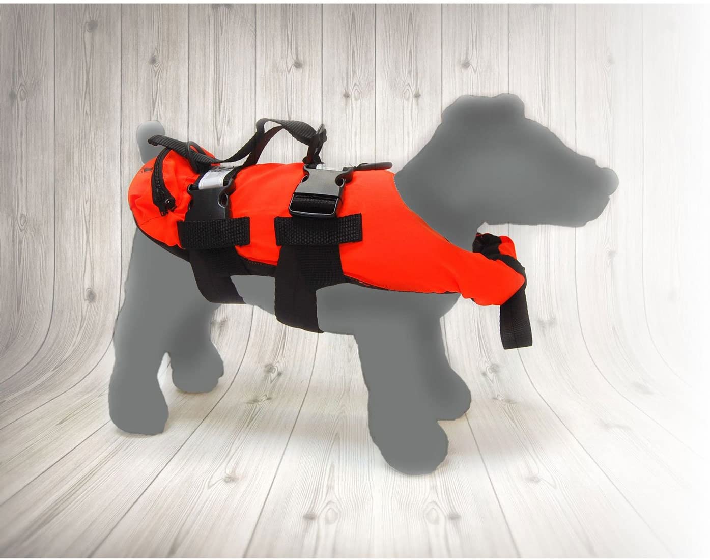 TWF Dog Lifejacket, Orange, Small