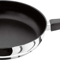 Judge Vista J222A Stainless Steel Non-Stick Large Skillet Frying Pan, 26cm, Induction Ready, Oven Safe, 25 Year Guarantee