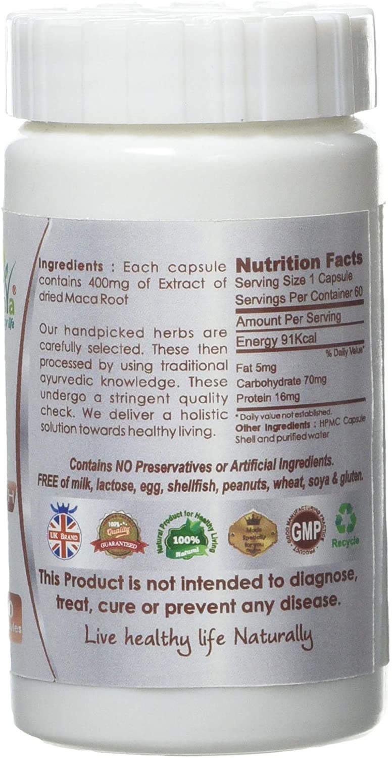 Maca Root Extract Capsule, Natural, 60 count (Pack of 1) - Image 2