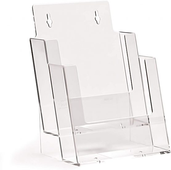 Pack of 2 Taymar brochure/Flyer Stand 2 compartments DIN A5 Consecutive