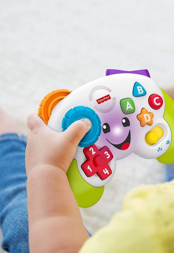 Fisher-Price FWG13 Musical Gamepad and Learning Joystick - Bright Musical Interactive Baby Toy with Learning and Play Modes, 6 Months and Above - Image 4