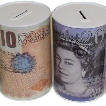 MONEY BOX Tin, Tinplate, Multi-colour, 15 x 10 x 10 cm