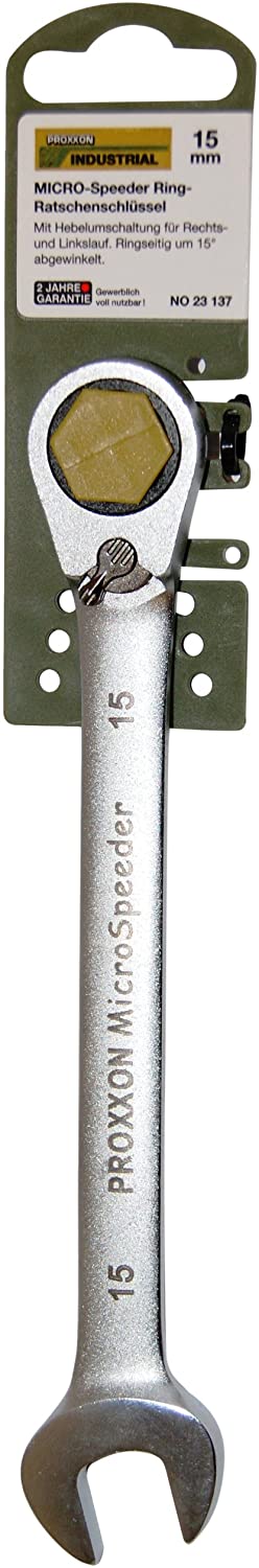 PROXXON 23137 MicroSpeeder Ratchet Wrench 15 mm