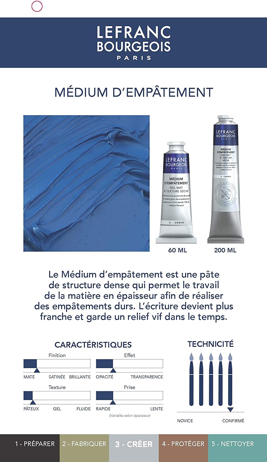 Lefranc Bourgeois 300131 Painting Materials and Sikk Alternative Clear Painting Medium for, 6.5 x 6.5 x 16.3 cm - Image 2