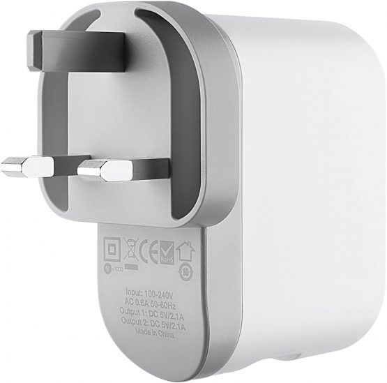 Belkin F8J107ukWHT Indoor Mobile Device Charger - Grey/White - Image 3