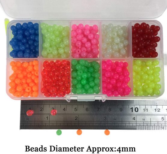 QualyQualy Fishing Beads 4mm 6.5mm 8mm 10mm 12mm Hard Plastic Beads For Fishing Rigs Making - Image 4