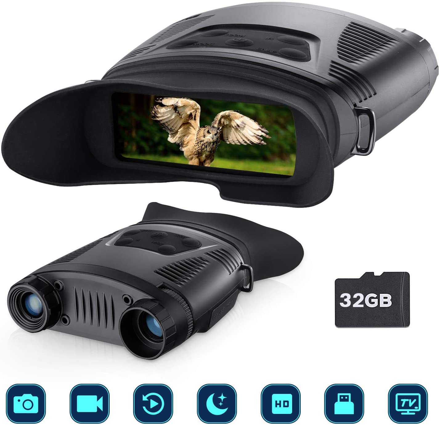 Night Vision Binoculars Hunting Binoculars 7x21mm Infrared Night Vision ...
