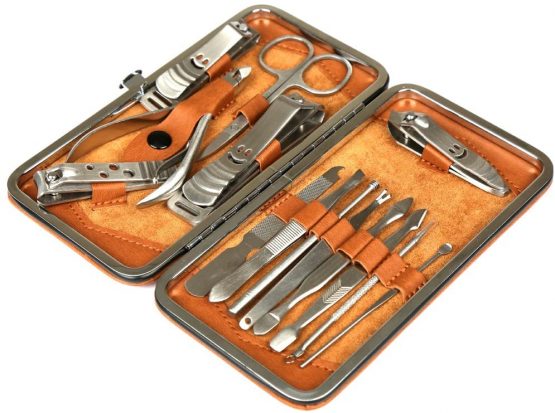 H&S Nail Clippers Manicure Set Grooming Kit for Thick Nails Cuticle Remover Toe Nail Toenail Care Cutter Pedicure Travel Tool Kit Set Men Women - Image 2