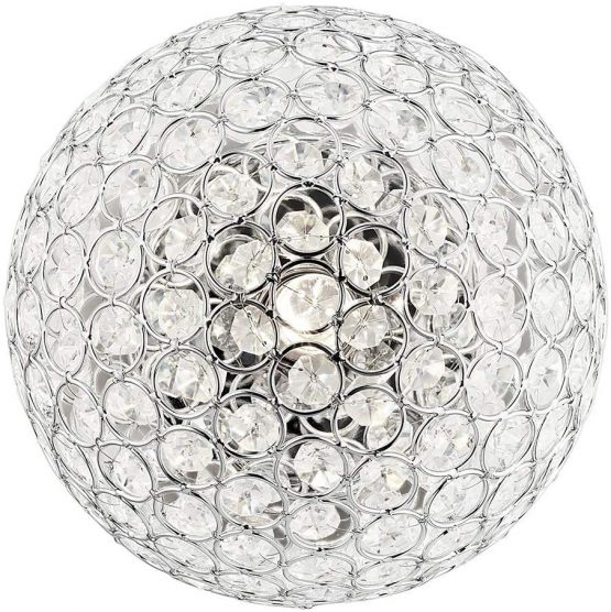 Modern Chrome and Clear Glass IP44 Rated Bathroom Ceiling Light by Happy Homewares - Image 2