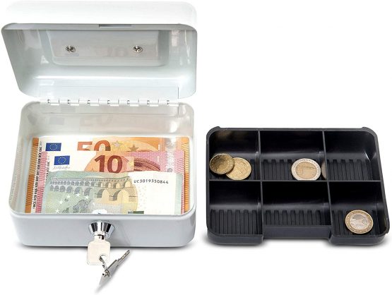 Maul 15.2 x 12.5 x 8.1 cm Cash Box 1 - White - Image 4