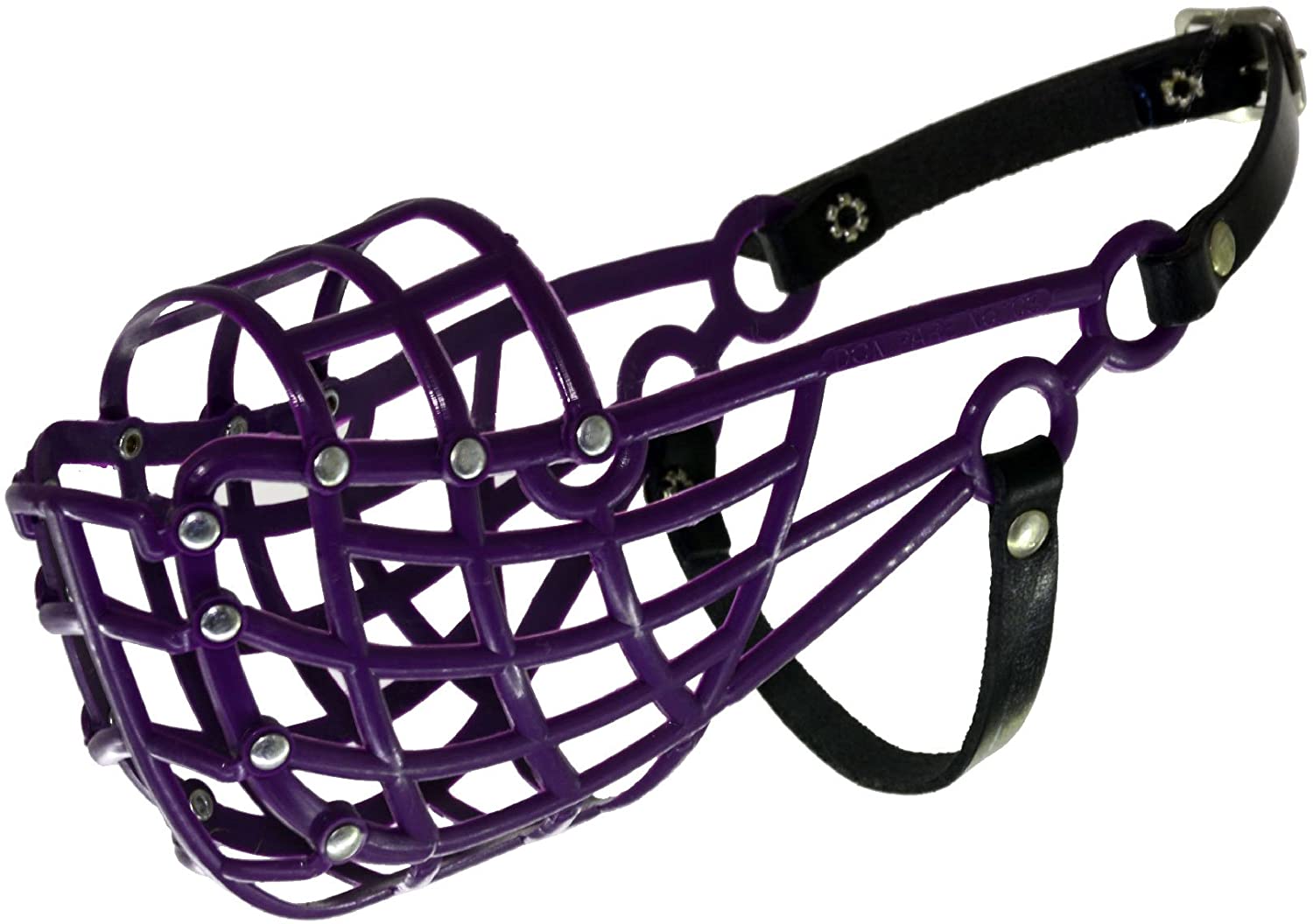 Muzzle Don Pare Model 103 training and transport muzzle for medium size dogs with a narrow head whippet in Black Also racing muzzle and coursing muzzle by Amathings - Image 3