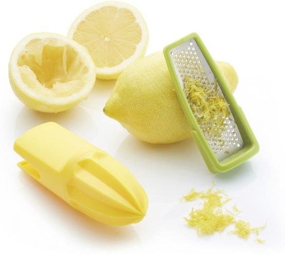 KitchenCraft KCHECITRUS Healthy Eating 2-in-1 Citrus Reamer / Lemon Zester - Yellow / Green, 4.3 x 4.3 x 12.5 cm - Image 3