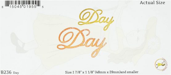 Cheery Lynn Designs Die Day, 1.875-inch x 1 0.125-inch, Acrylic, Multicoloured, 0.1 x 2.9 x 7.65 cm