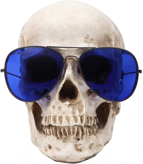 Kurtzy Human Skull Model - L12 x W17 x H14.5cm / 4.72 x 6.70 x 5.71 Inches - Realistic Resin Bone Medical Skeleton - Replica Life-Size Head for Anatomical Medical Teaching & Halloween Party Decoration - Image 4