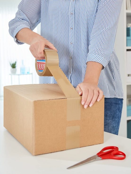 tesapack Ultra Strong - PVC Packing Tape for Firm Packaging and Secure Packing - transparent - 66 m x 50 mm - Image 4