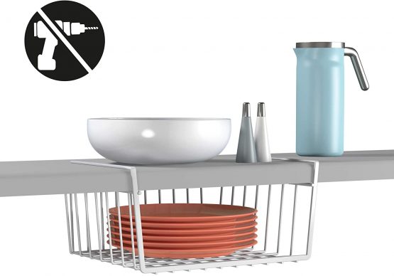 Metaltex 'Babatex' Hanging Under Shelf Storage Basket, 30 cm