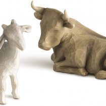 Willow Tree Ox and Goat Figurine