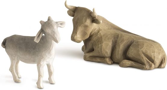 Willow Tree Ox and Goat Figurine
