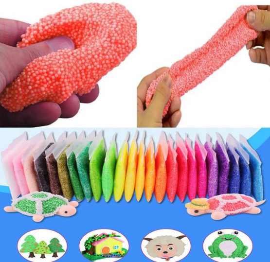 Fluffy Floam Slime,Simuer 24 Pack Snow Slime Kit Soft Clay