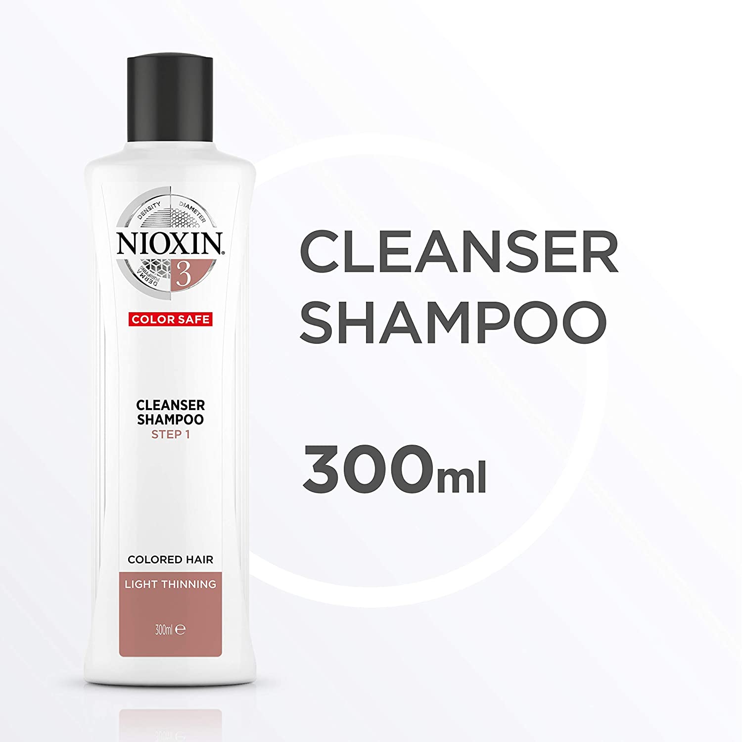 Nioxin 3-Part System, System 3 Coloured Hair with Light Thinning, Hair Thickening Treatment, Scalp Therapy, Shampoo 300ml - Image 2
