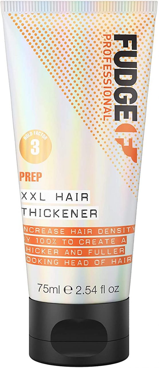 Fudge Professional Hair Thickening Cream, XXL Hair Thickener, Hair Styling Putty For Men, For Thinning and Fine Hair, For Thicker and Fuller Hair, Infused With Heat Activated Plumping Polymers, 75ml