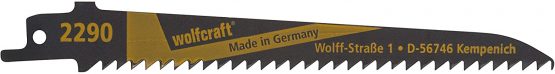 Wolfcraft 2290000 Sabre Saw Blades Used with 130 Pendulum Stroke