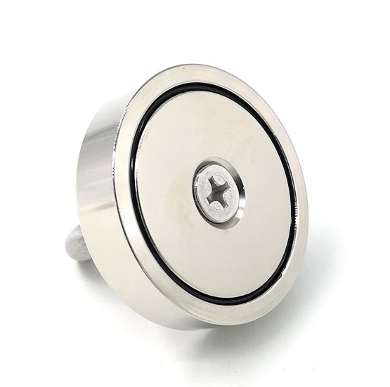 Magnetpro Magnet Fishing Kit Super Power 120 KG Pulling Force Round Neodymium Eyebolt Fishing Magnet for Magnet Fishing and Salvage in River - Diameter 60MM - Image 2