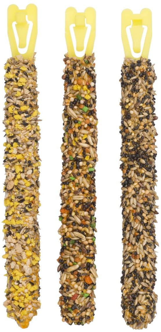 Vitakraft -21229 Kräcker Trio Mix (Egg grass seeds / Apricot fig / Sesame honey) Canaries -80g, Multicolour, 80 g (Pack of 1) - Image 2