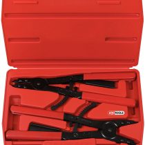 KS Tools 500.1300 Circlip pliers set with ratchet function, 14 pcs