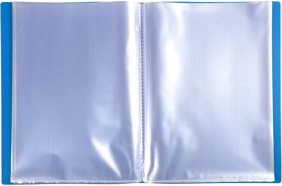 Exacompta Semi-rigid PP Display Book A4 20 Pockets Blue - Image 2