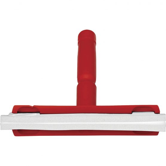 Vikan 77514 Foam Rubber Polypropylene Frame Bench Fixed Head Squeegee, 10", Red - Image 2